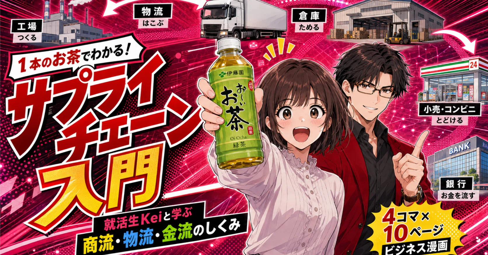 就活生のための「1本のお茶からわかる！サプライチェーン入門」｜キミ