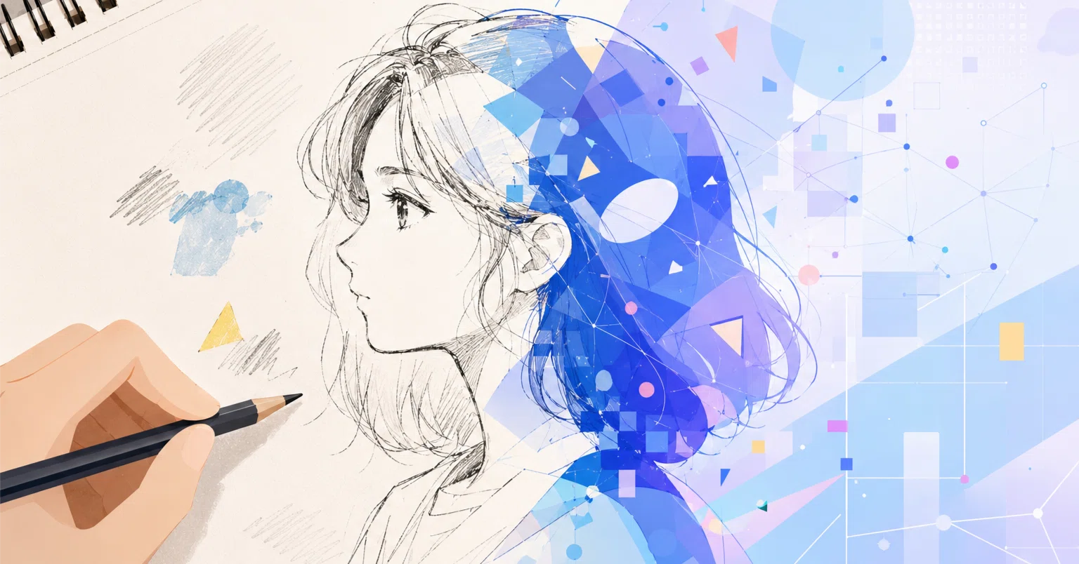 手描きイラストとAIイラストの境界｜ぽんきち