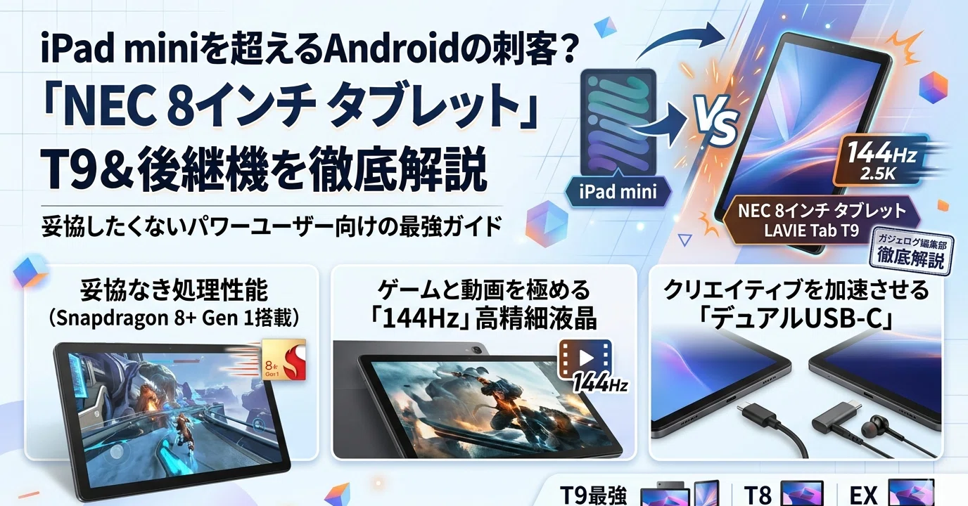 iPad miniを超えるAndroidの刺客？「NEC 8インチ タブレット」ハイ
