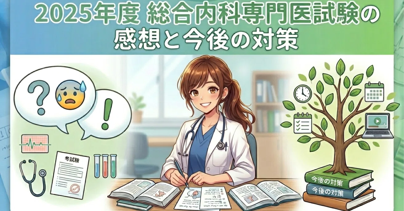 2025年度 総合内科専門医試験の感想と今後の対策｜Ryu@総合内科専門医