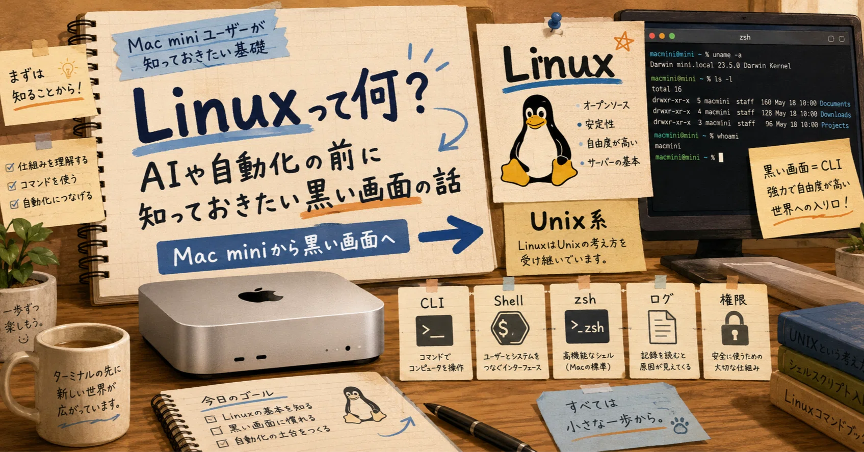 Linuxって何？AIや自動化の前に知っておきたい黒い画面の話｜ビープロ