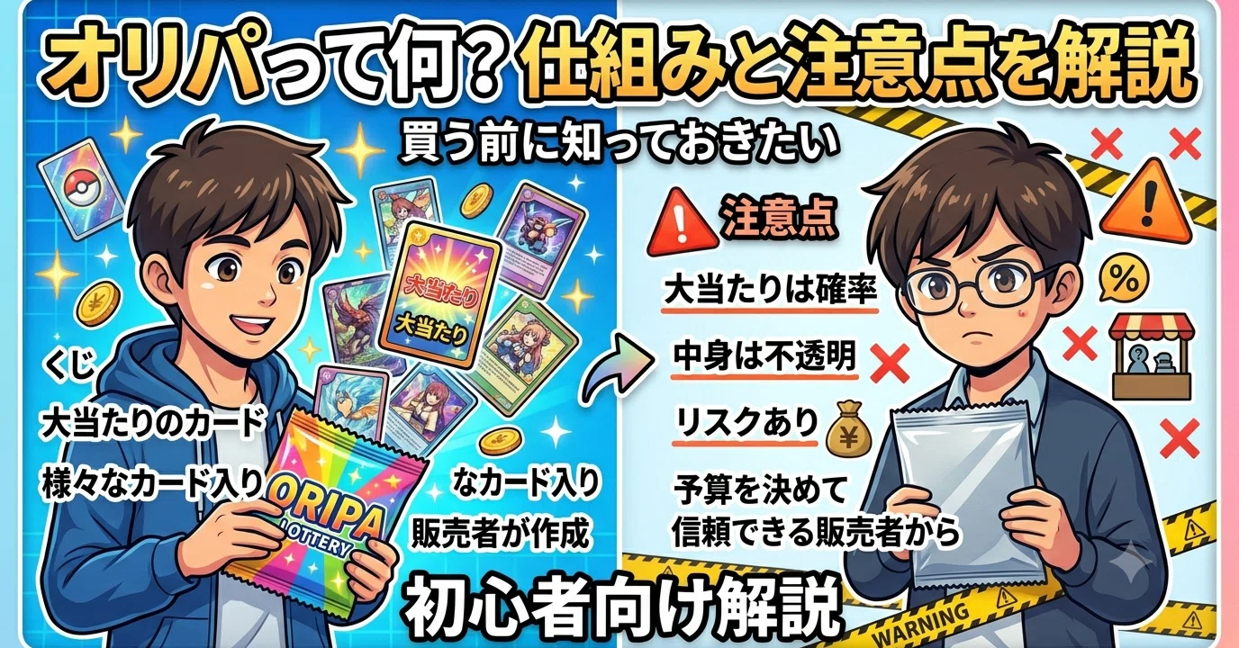 オリパって何?仕組みと注意点を初心者向けに解説【買う前に知っておき