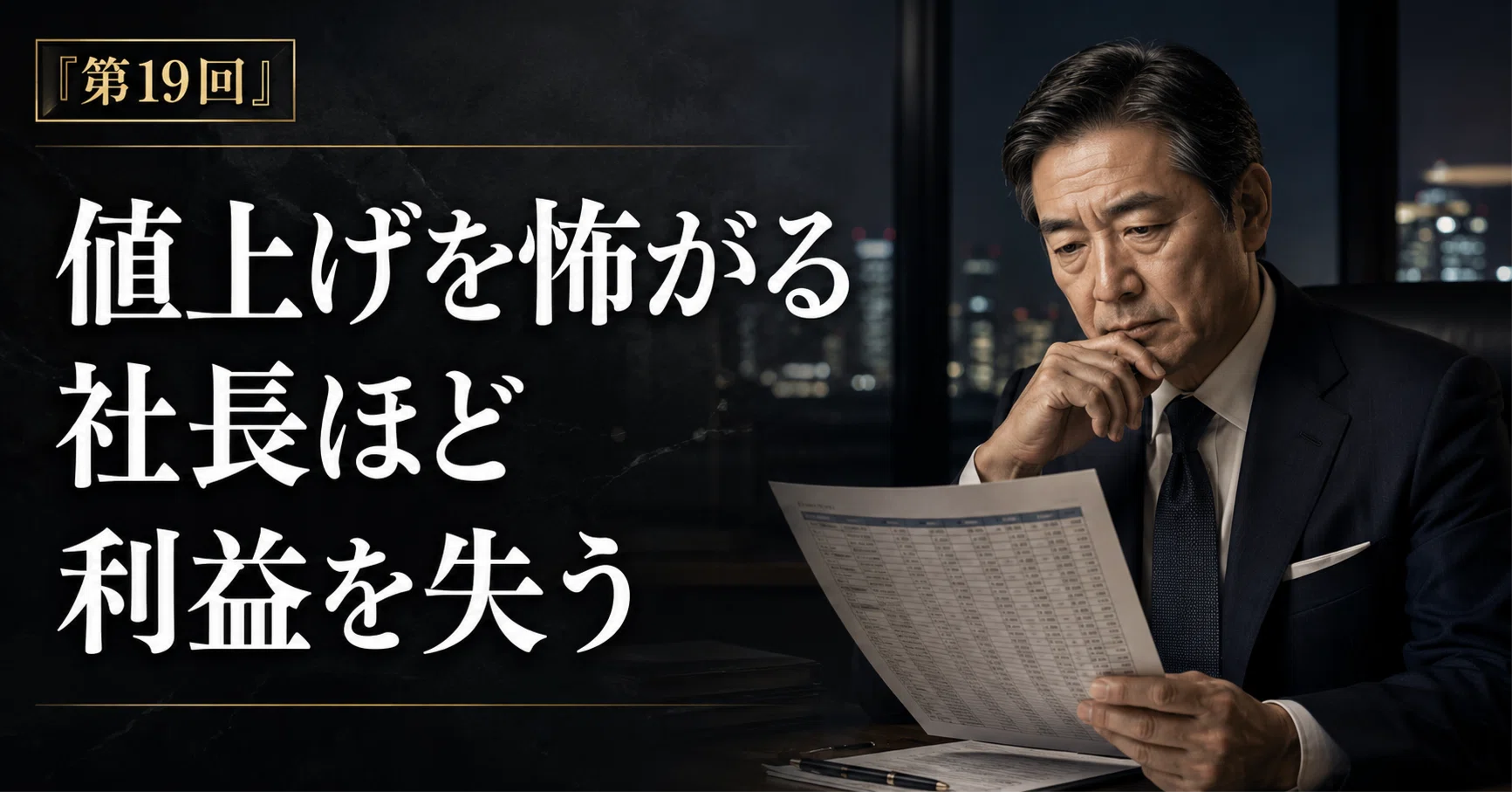 値上げを怖がる社長ほど利益を失う｜日々改善｜山根敏秀