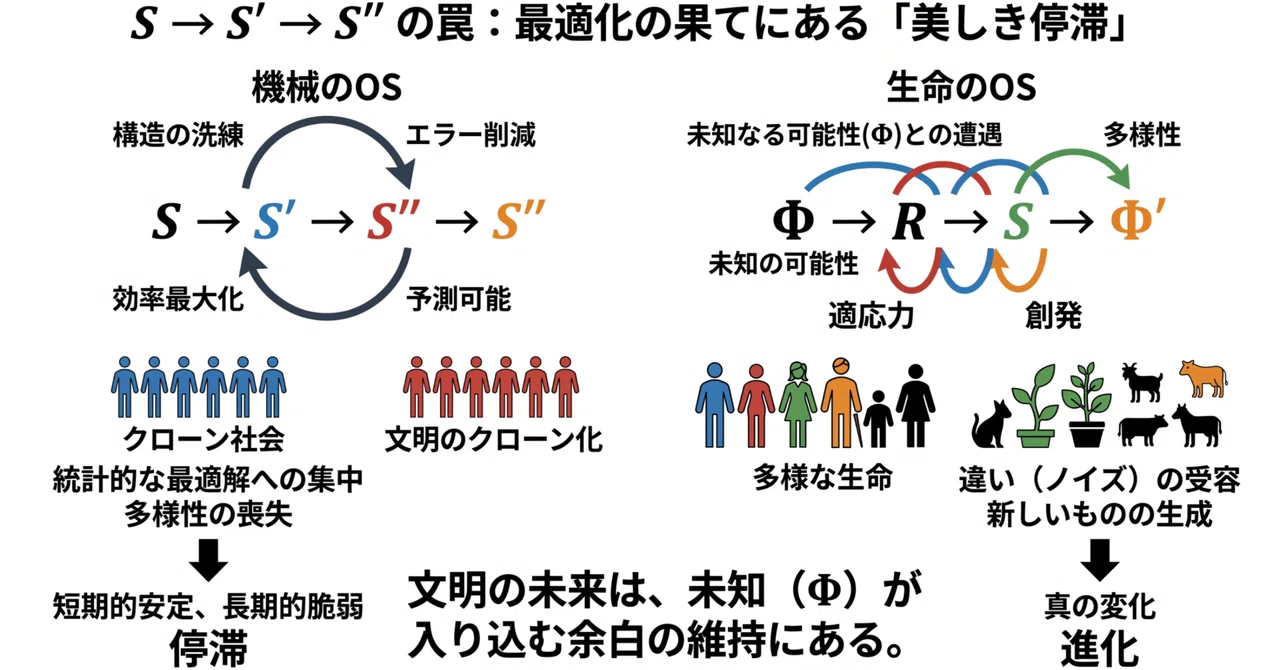 From E=S to E=ΦR: 7. The S → S' → S'' Trap: The 'Beautiful Stagnation ...