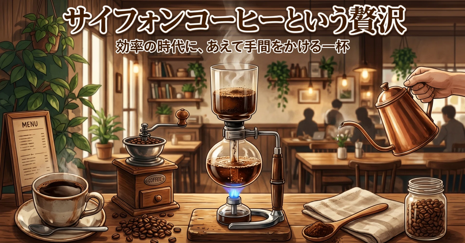 サイフォンコーヒーという贅沢——効率の時代に、あえて手間をかける一杯