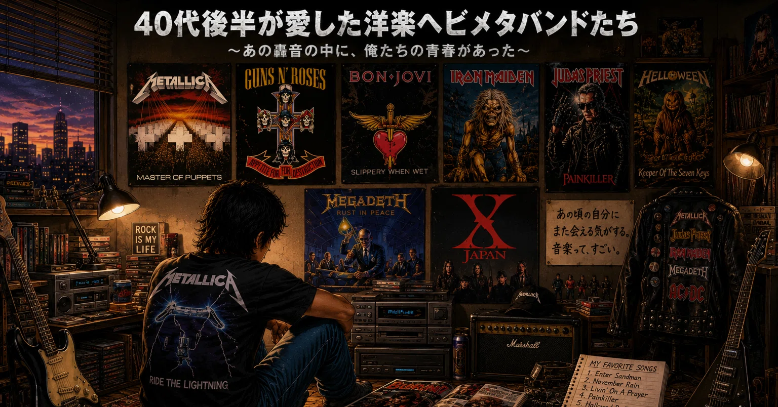 洋楽ヘビメタレコード 僕たち40代後半が人生を狂わされた「洋楽ヘビメタ・ハードロック」血風