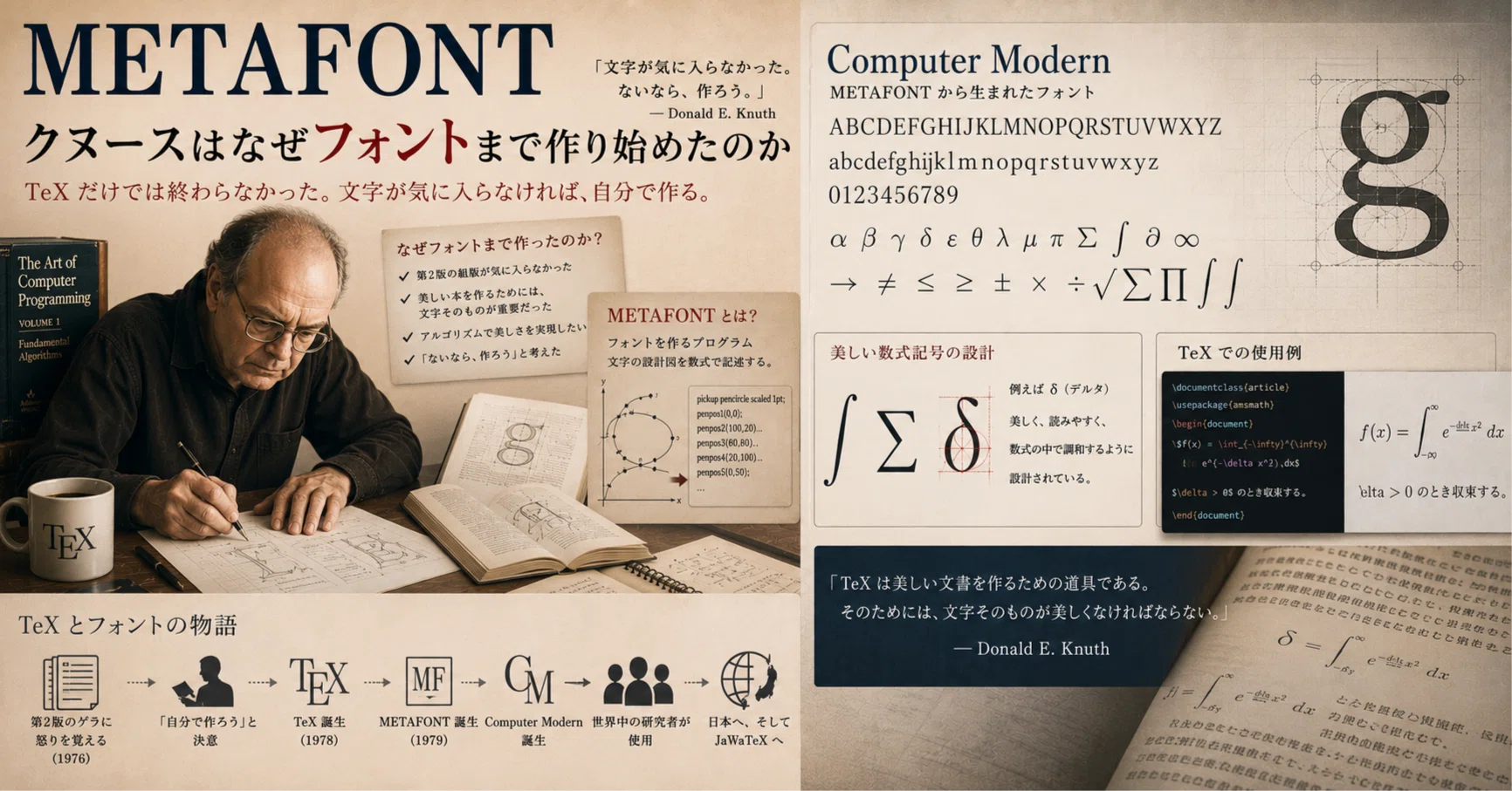 鍵と文字のあいだ】 METAFONT 〜クヌースはなぜフォントまで作り始めた