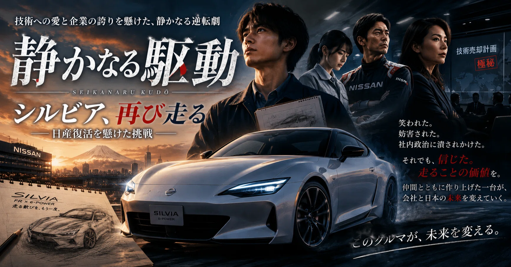 静かなる駆動 ── シルビア、再び走る。日産復活を懸けた挑戦｜Kraftwagen