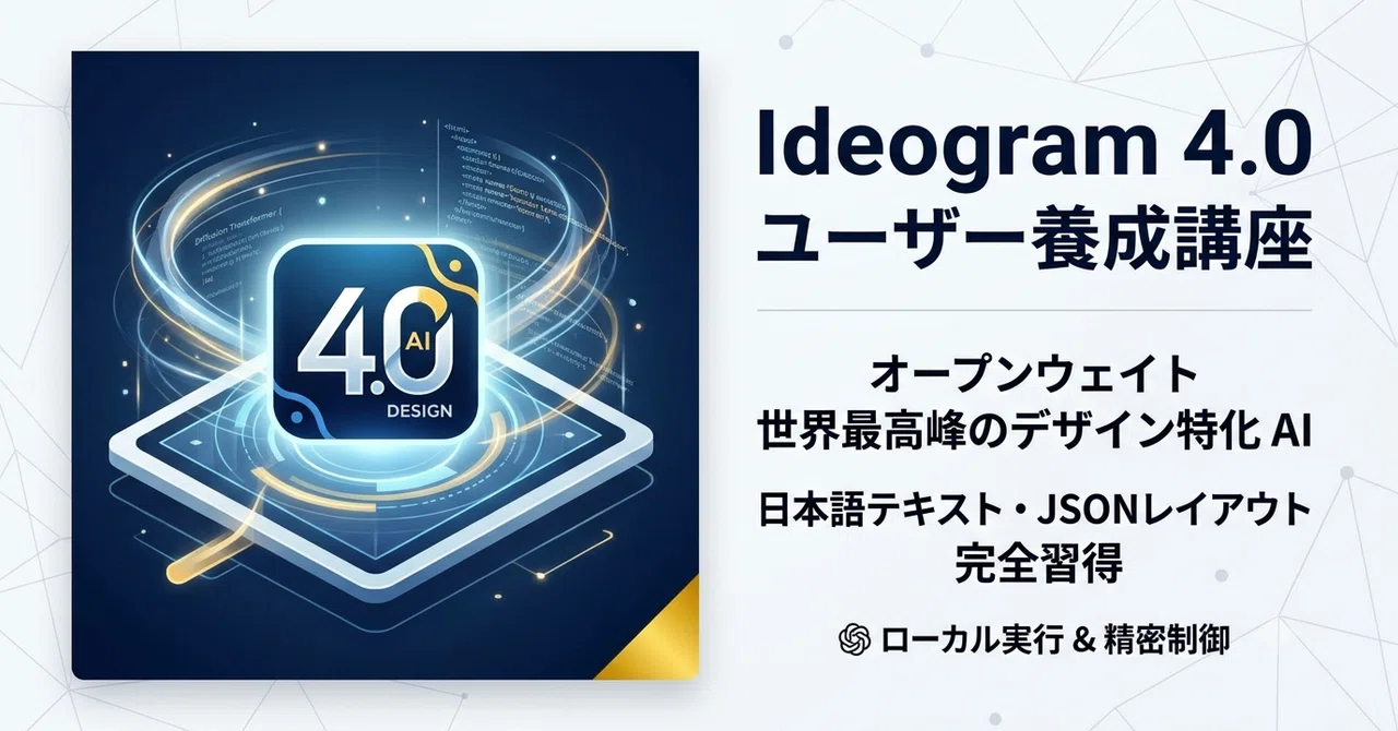 Ideogram 4.0 ユーザー養成講座｜platypus2000jp