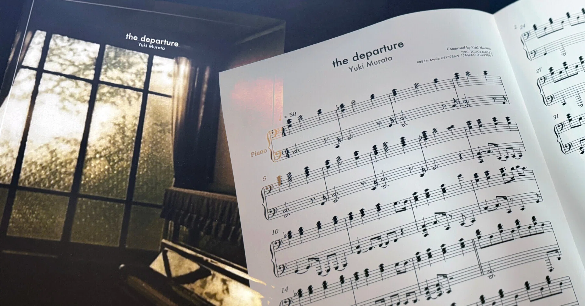 Yuki Murata: ピアノ楽譜「the departure」リリース｜Ricco Label