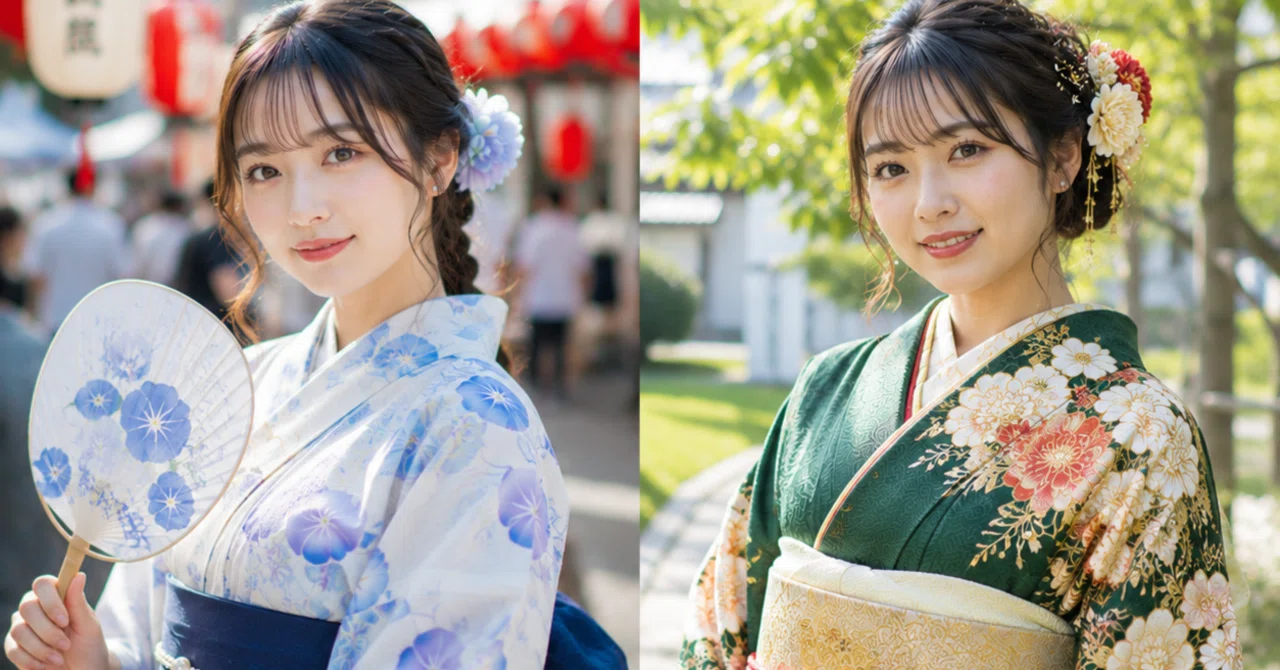 oiam すのチルソフビ 服 着物 浴衣 意外と知らない！浴衣と着物の違いをわかりやすく解説｜二十歳振袖館Az