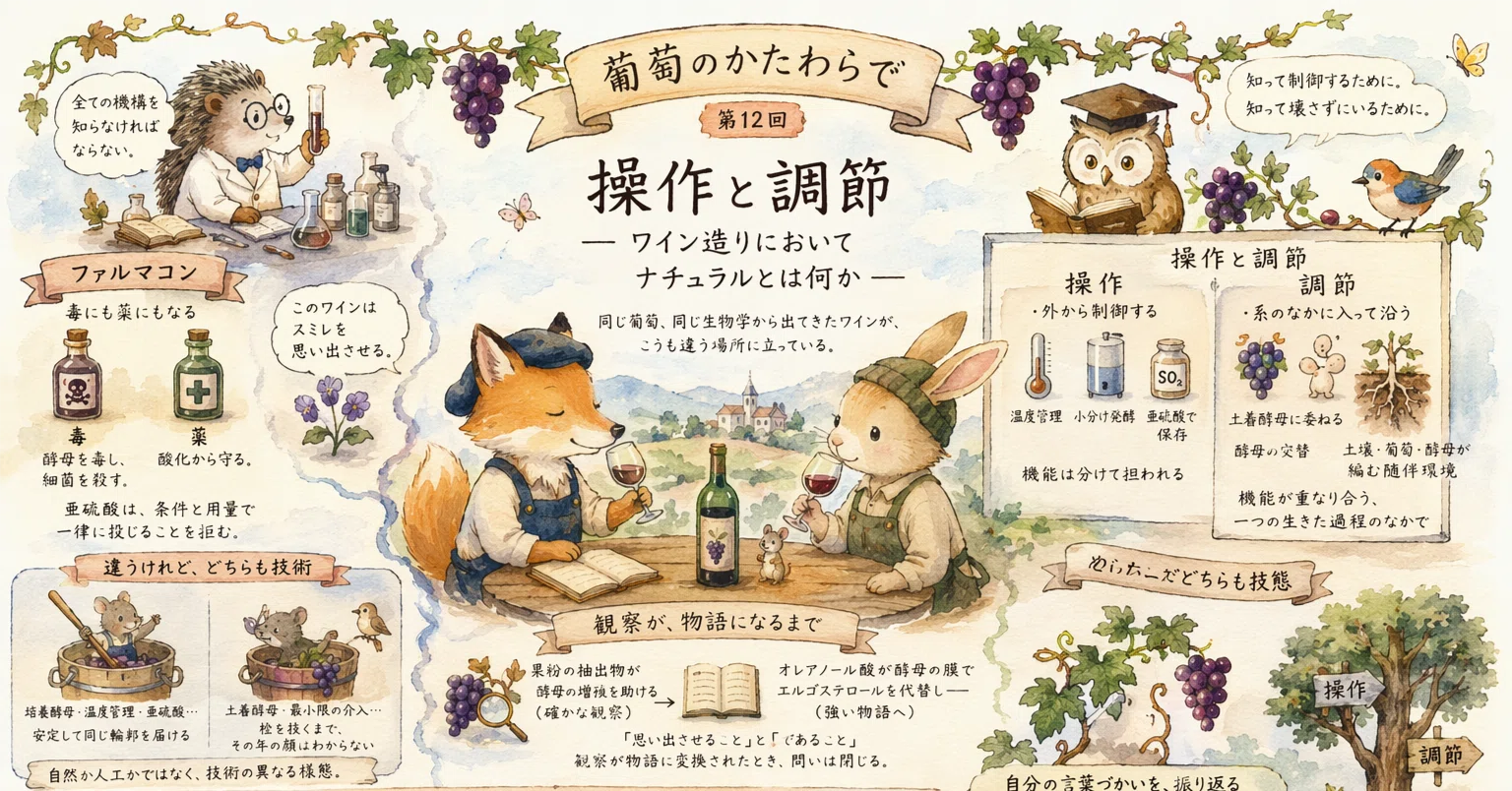 操作と調節 ── ワイン造りにおいて「ナチュラル」とはどういうことか