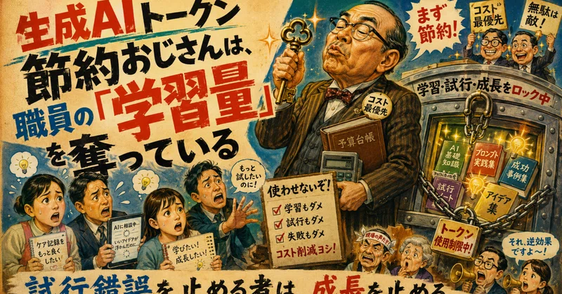 生成AIトークン節約おじさんは、職員の「学習量」を奪っている eyecatch