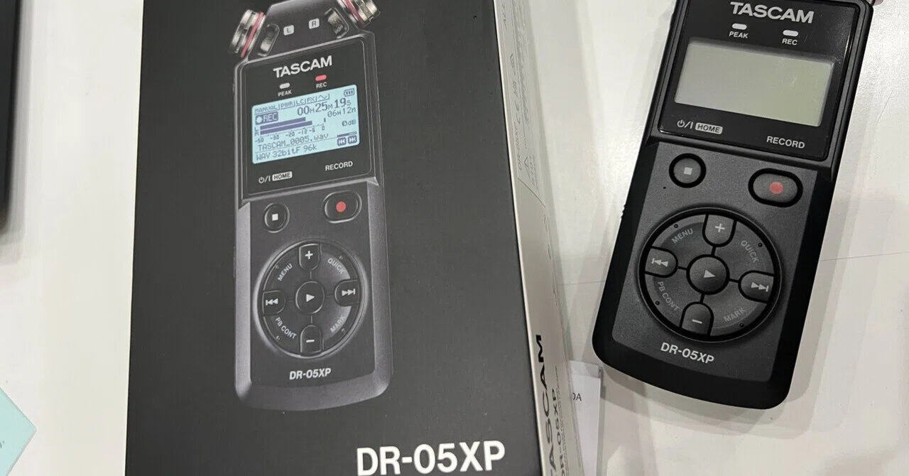 ポータブルレコーダーTASCAM DR-05XP 初使用｜シェリー🚩