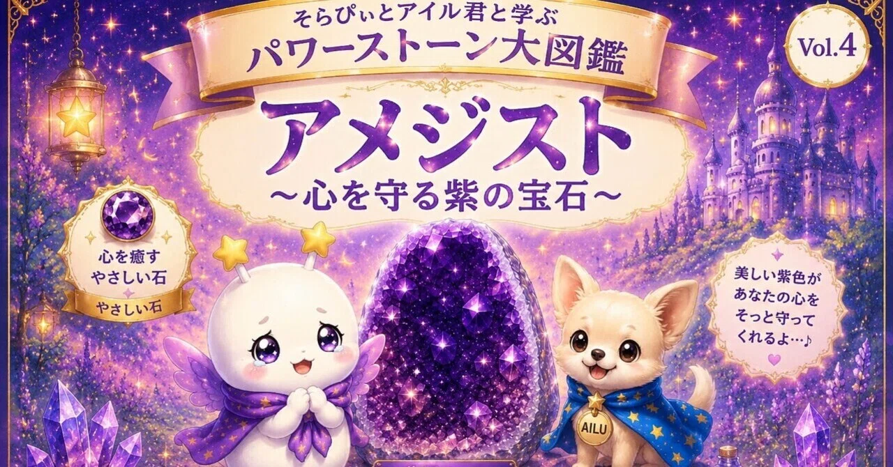 💜アメジスト ～心を守る紫の宝石～｜そらとうみ｜そらぴぃ