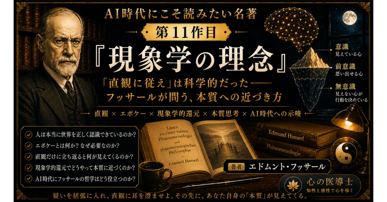 直観に従え」は科学的だった――フッサール『現象学の理念』が問う、本質