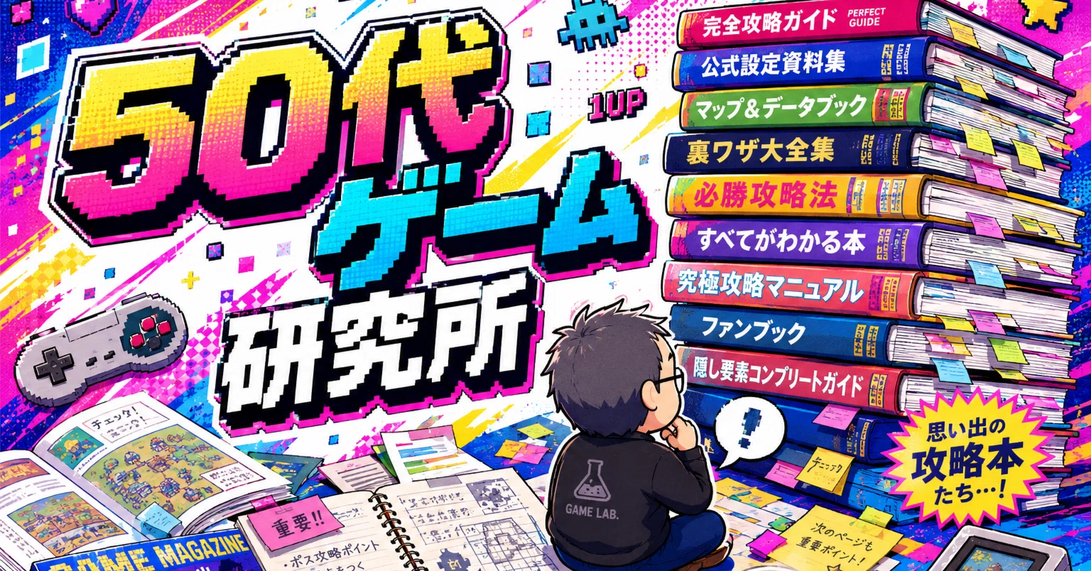 ゲーム攻略本各種　50冊 第9回 50代元ゲームライター、攻略本文化の衰退を語る。｜50代ゲーム