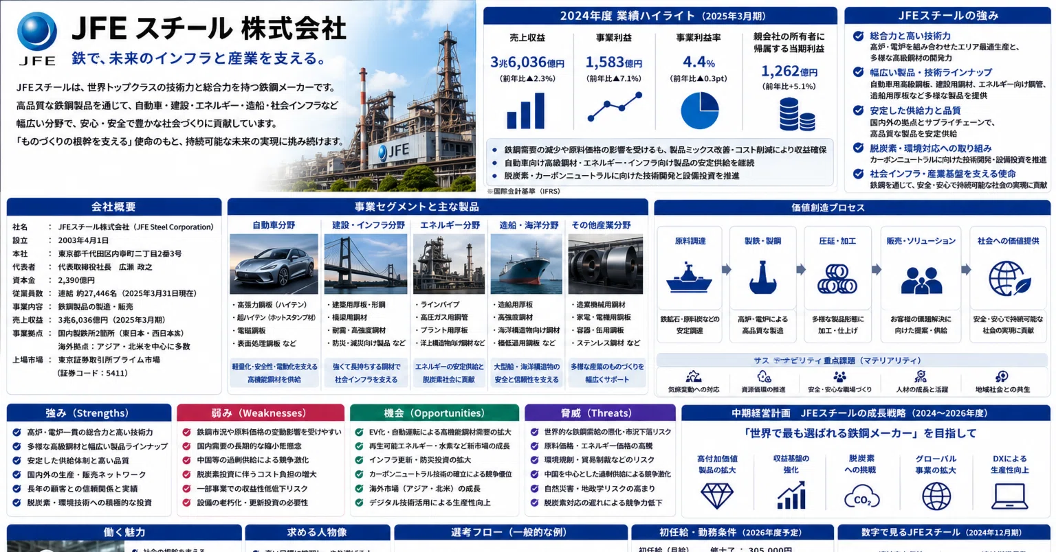 徹底企業分析㉓JFEスチール】“日本製鉄の2番手”で終わらせるな。鉄で