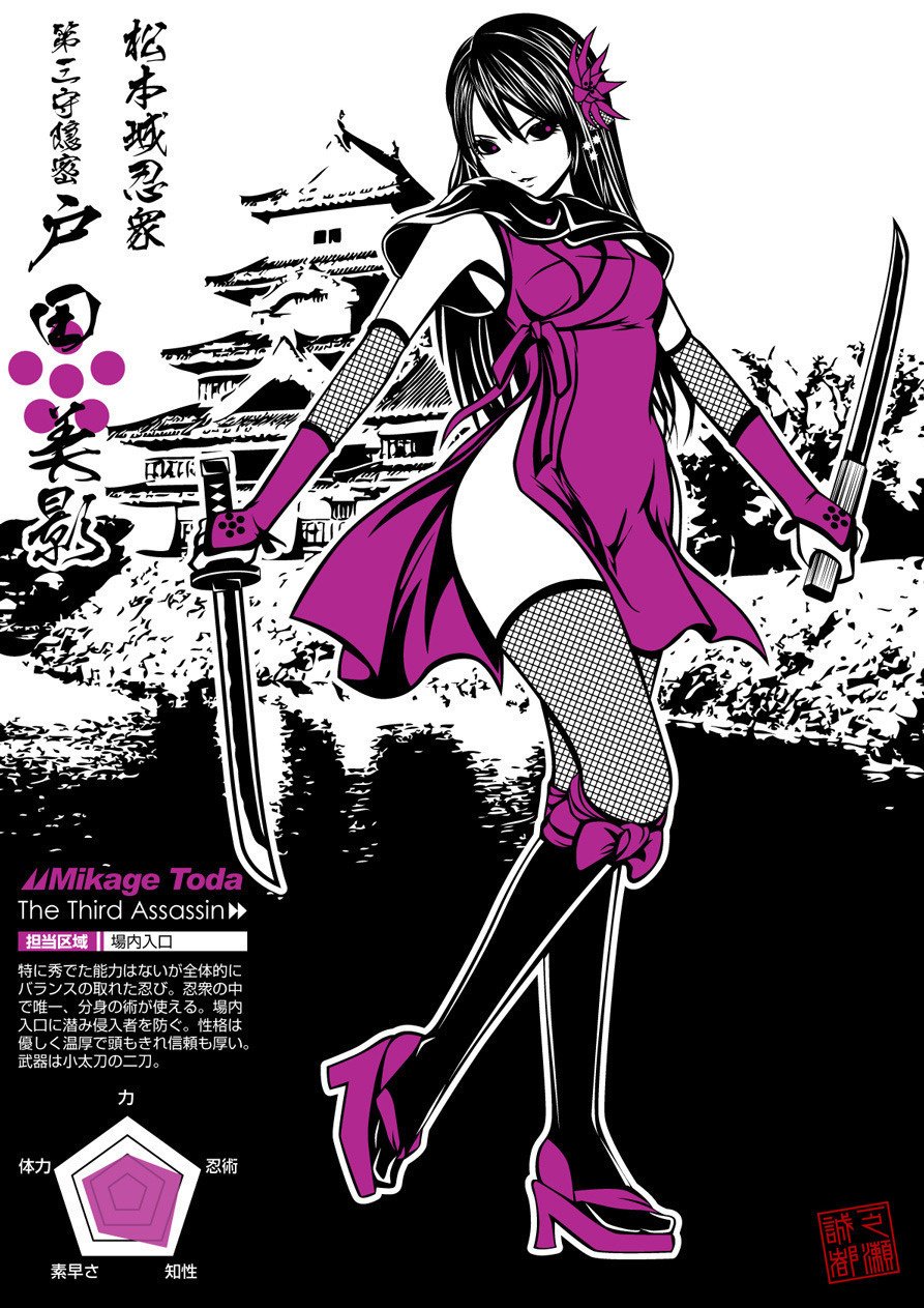 松本城忍衆 烏 Karasu 一之瀬誠 和風イラスト制作 Note