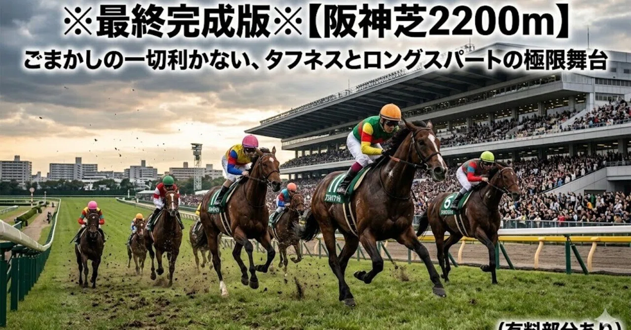 競馬の極み 最終完成版※【阪神芝2200m(有料部分あり)】ごまかしの一切利かない