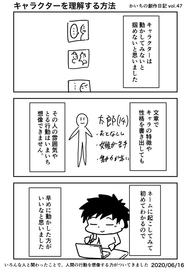 キャラクターを理解する方法 かいち Note キャラクターを理解する方法 かいち Note