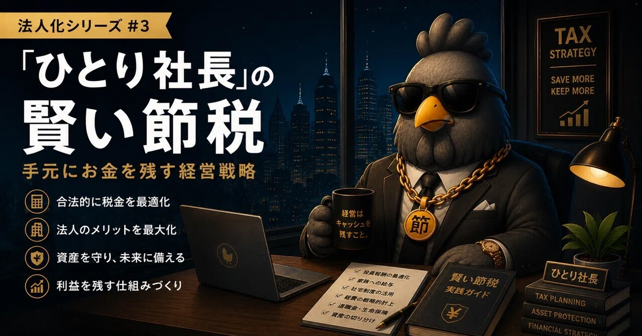 法人化シリーズ#3 】法人を設立したくなる！｟前編｠「ひとり社長」の