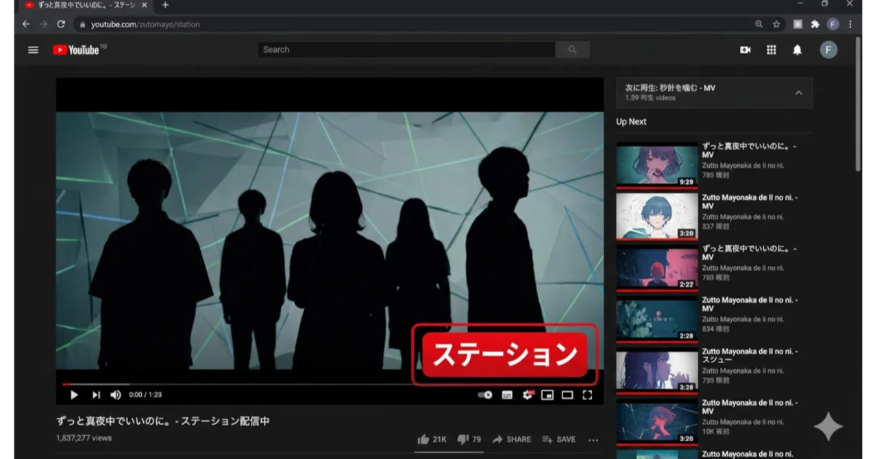 ずっと真夜中でいいのに。(ACAねさん) 押鯛｜新道 由生｜note