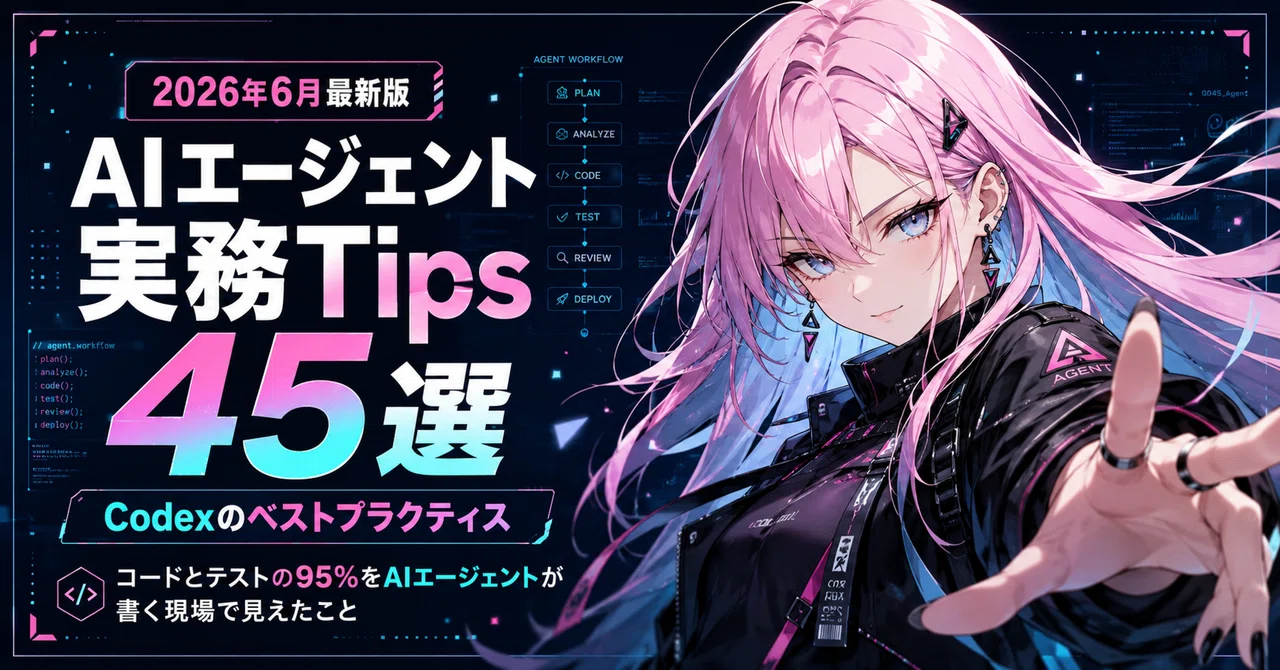 Code X Tips Codexのベストプラクティス&Tips 45選コードとテストの95%をAIエージェントが書く現場で見えたこと|グイグイ ⚡ 圧倒的AI実務家