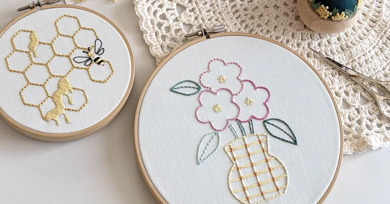 新作刺繍キット販売のお知らせ｜はなこまち/刺繍作家