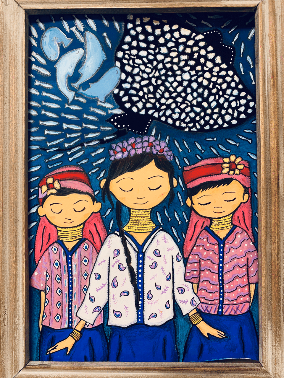 絵画　作品名　「毒と青と春」 カヤンの少女の夢｜ehi