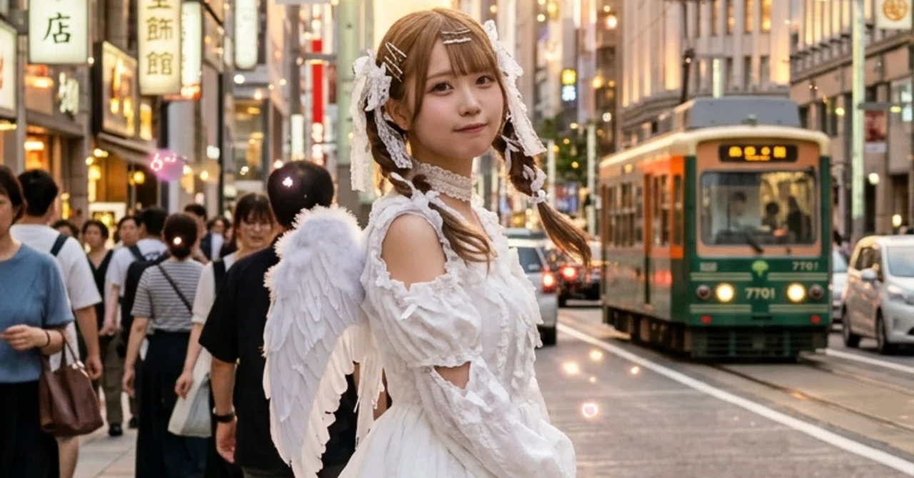 歩行者天国の日、路面電車の日|kaeruco ... ((( ∧( _ )∧