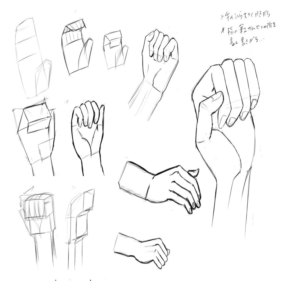 手を描く練習 現状把握から基本の描き方を実践 峰村 佳 ねむ Note