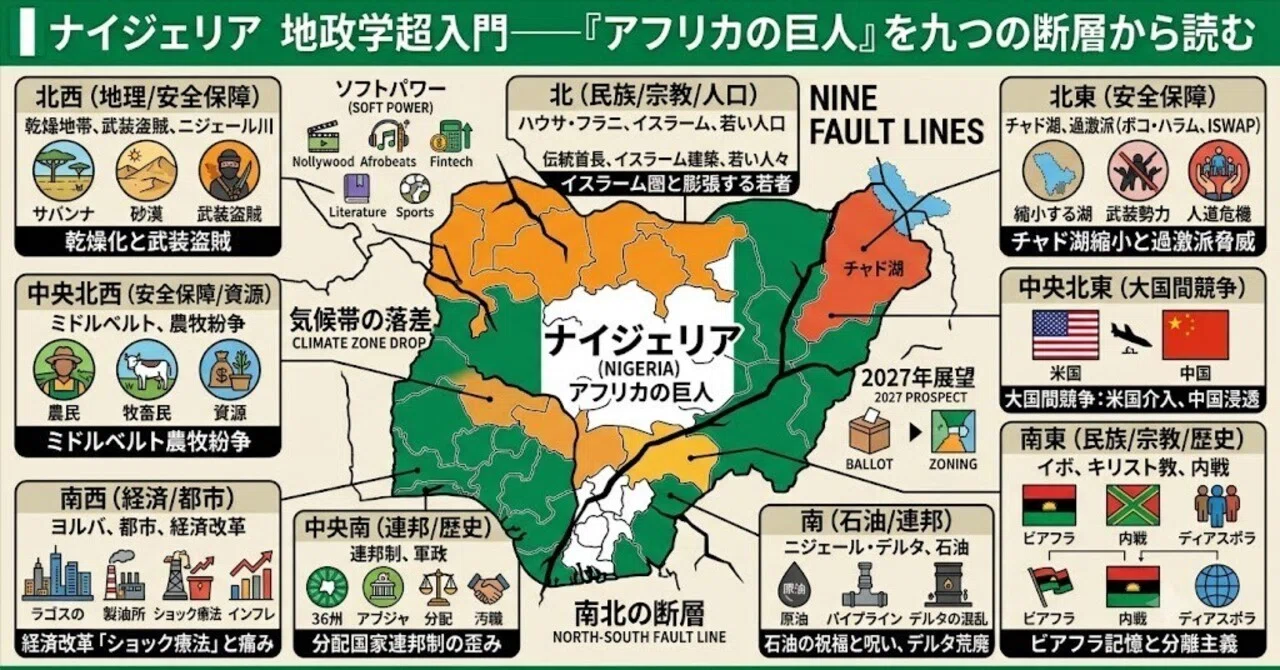 ナイジェリアの地政学超入門——「アフリカの巨人」を九つの断層から読む