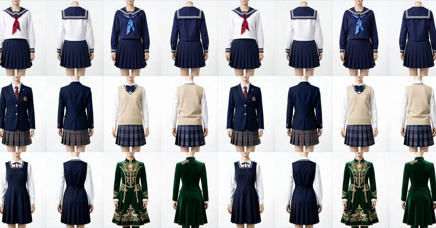 ローカルAI】制服コレクションの作り方と使い方【着せかえ】｜Catapp-Art3D