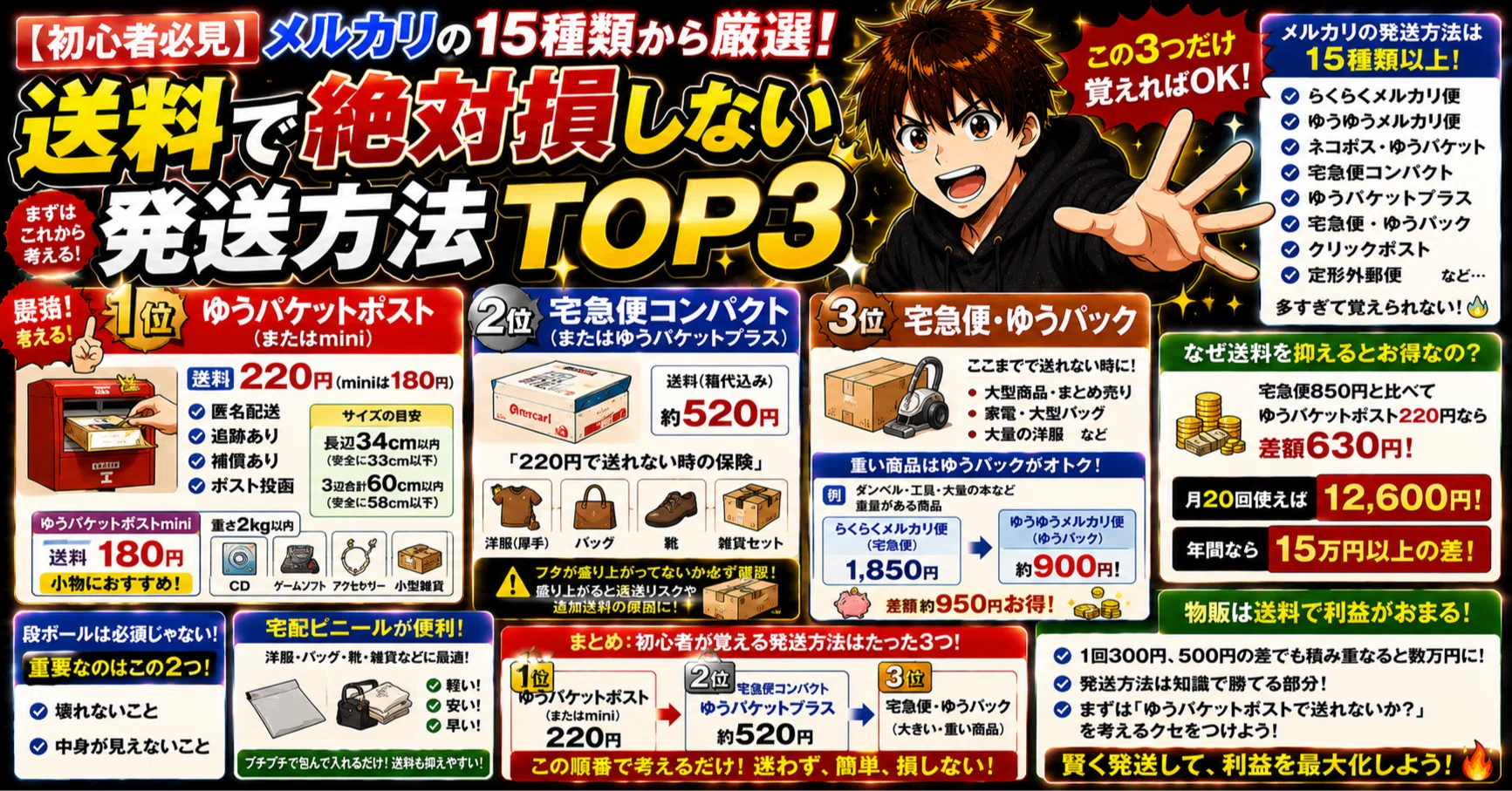 バ*コ様 メルカリ便24時間以内発送うららかもも SR以下 19種76枚 デッキ 初心者必見】メルカリの15種類から厳選！送料で絶対損しない発送方法