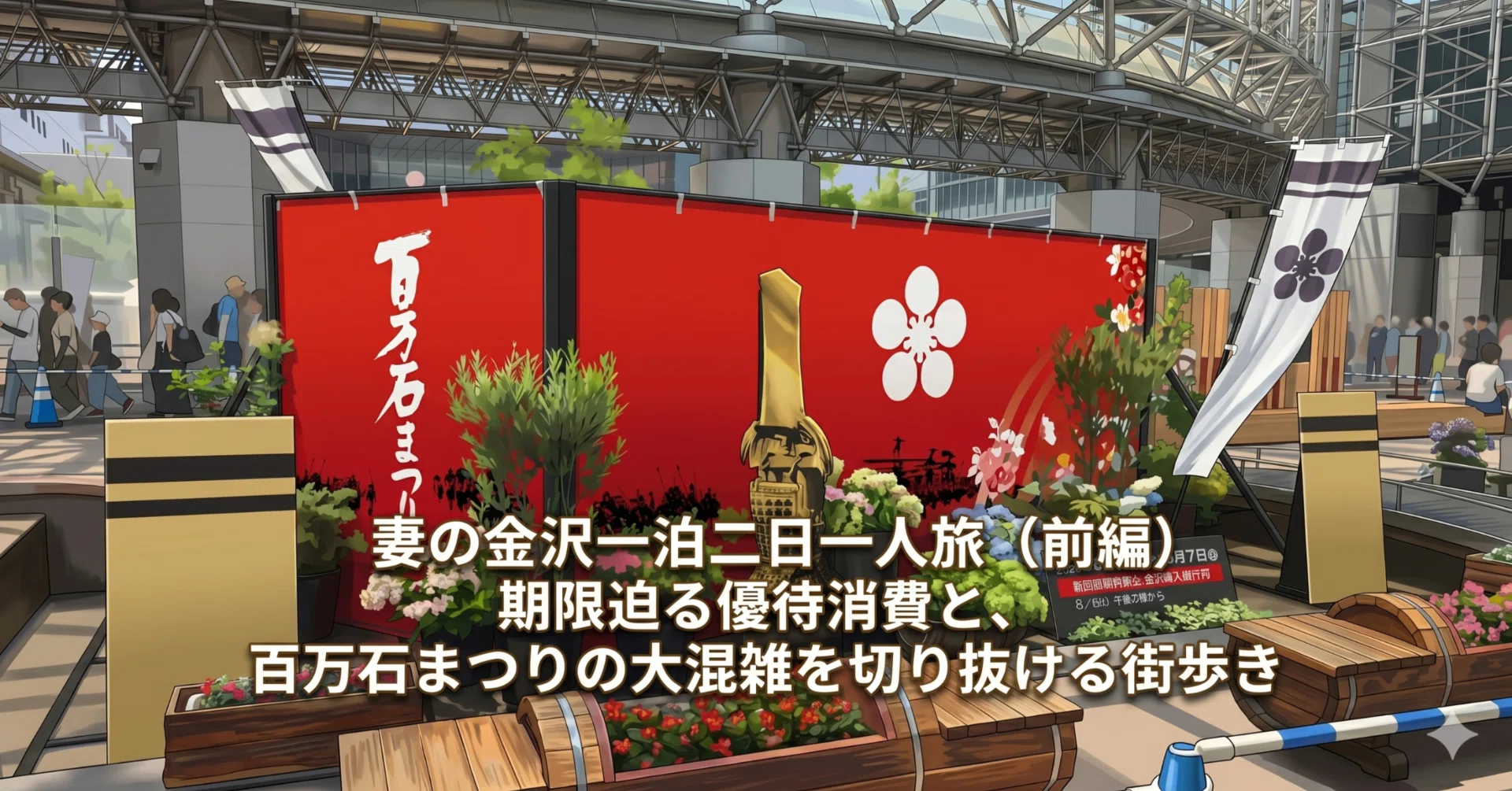 妻の金沢一泊二日一人旅(前編) | 期限迫る優待消費と、百万石まつりの