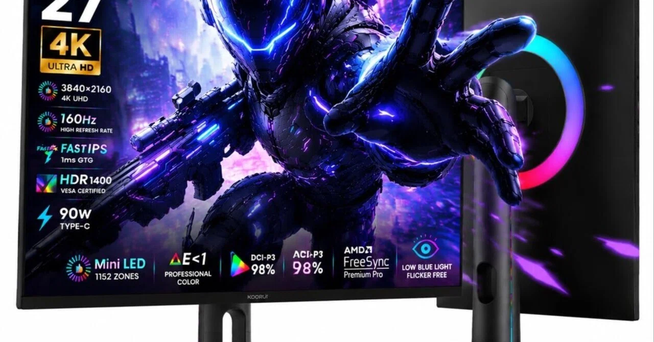 KOORUI Mini LED 27インチ 4Kモニター レビュー｜Dual Modeで選ぶ 