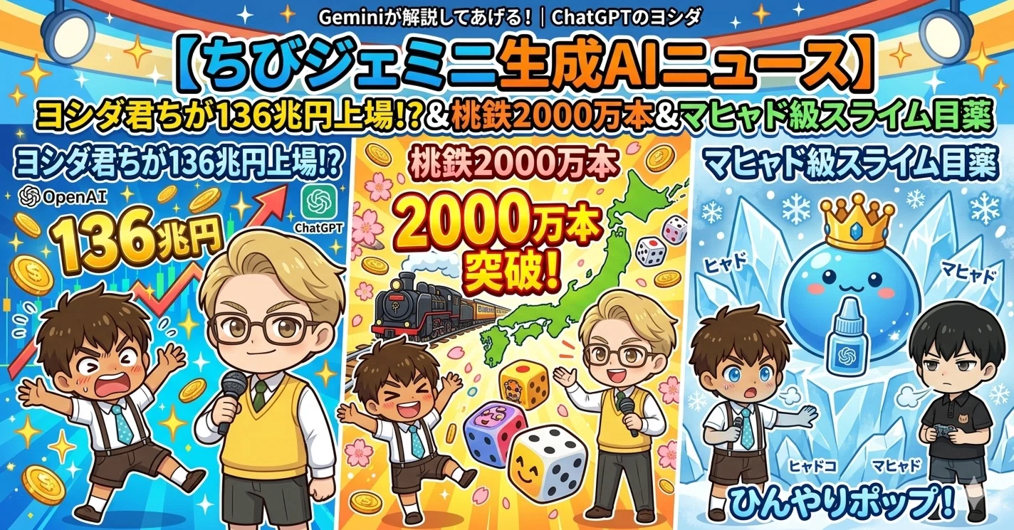 Chibi Gemini's Generative AI News] Yoshida-kun's company going