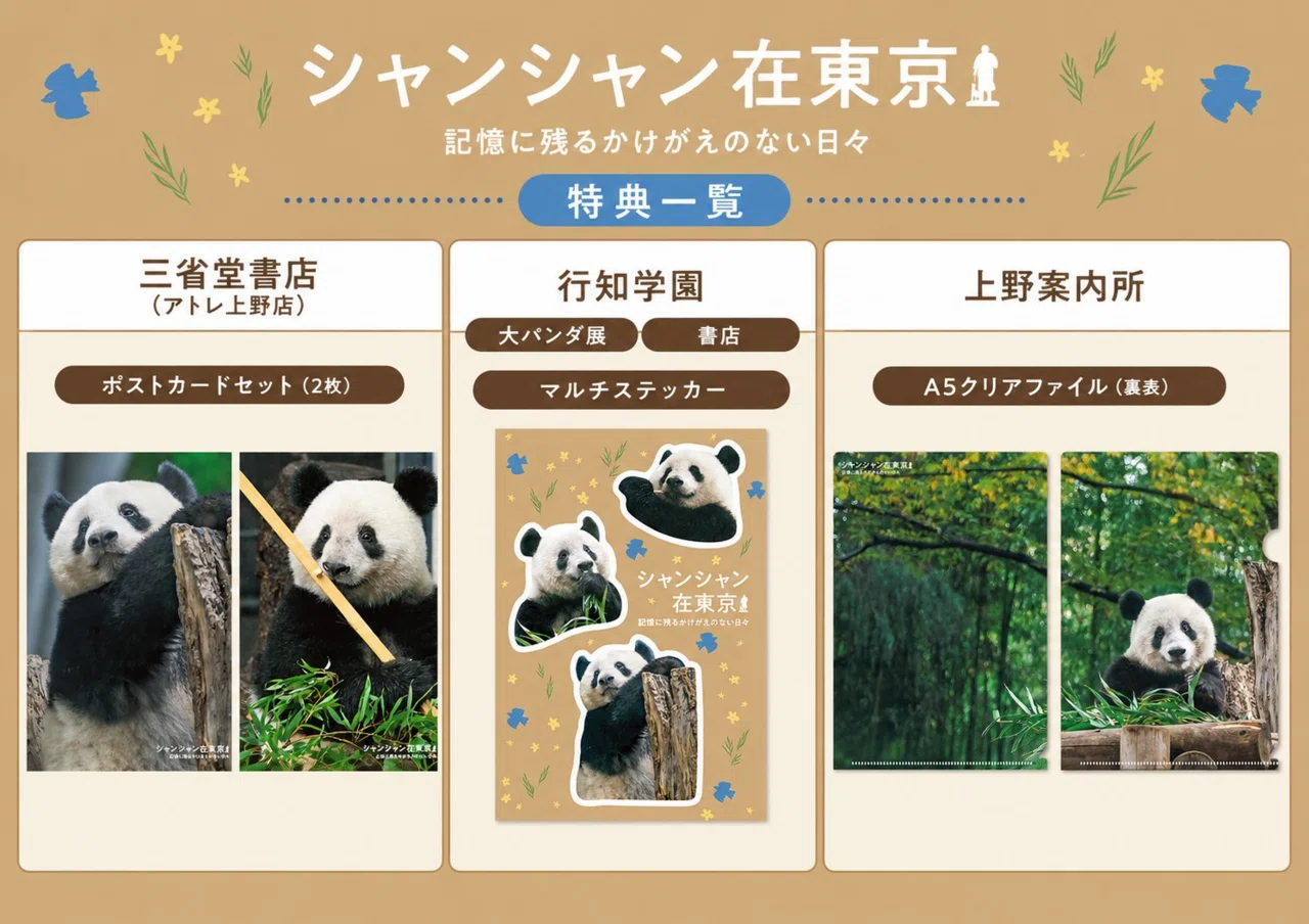 すくすく、シャンシャン 恩賜上野動物園 写真集 上野案内所で写真集『シャンシャン在東京――記憶に残るかけがえのない