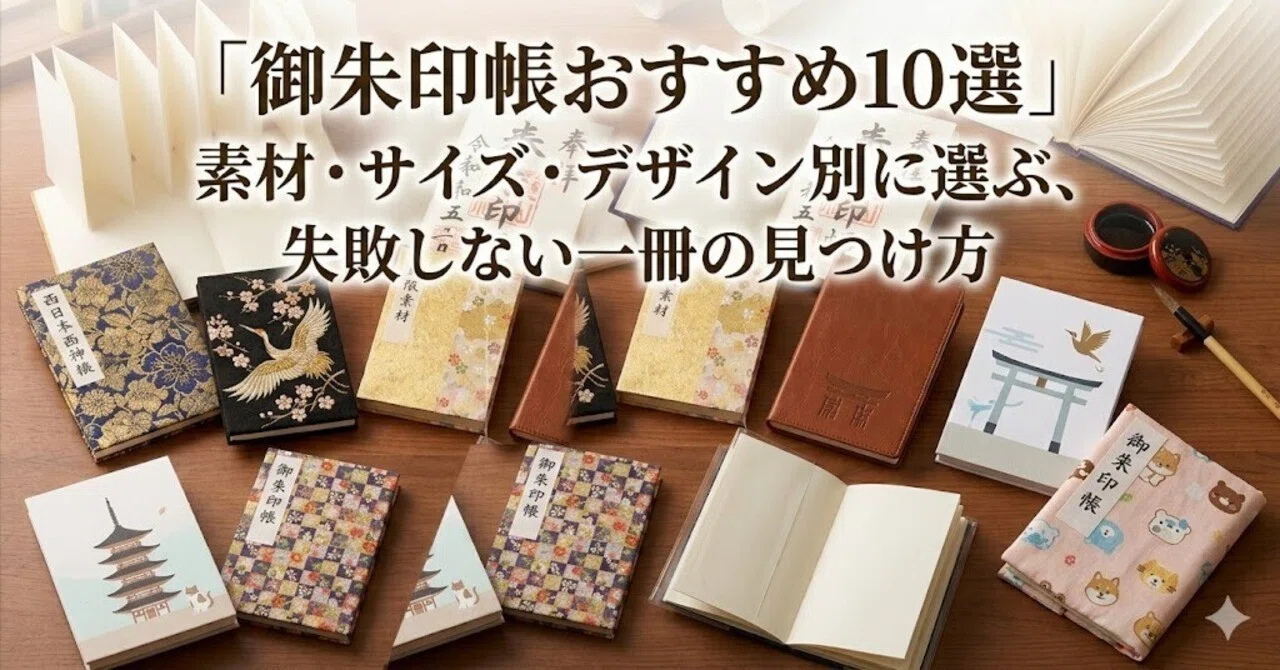 御朱印帳おすすめ10選｜素材・サイズ・デザイン別に選ぶ、失敗しない一