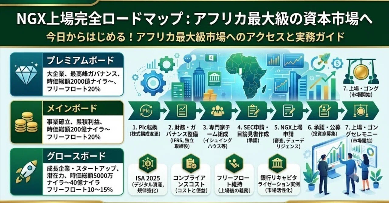 ナイジェリア証券取引所（NGX）上場完全ガイド - 今日からはじめる