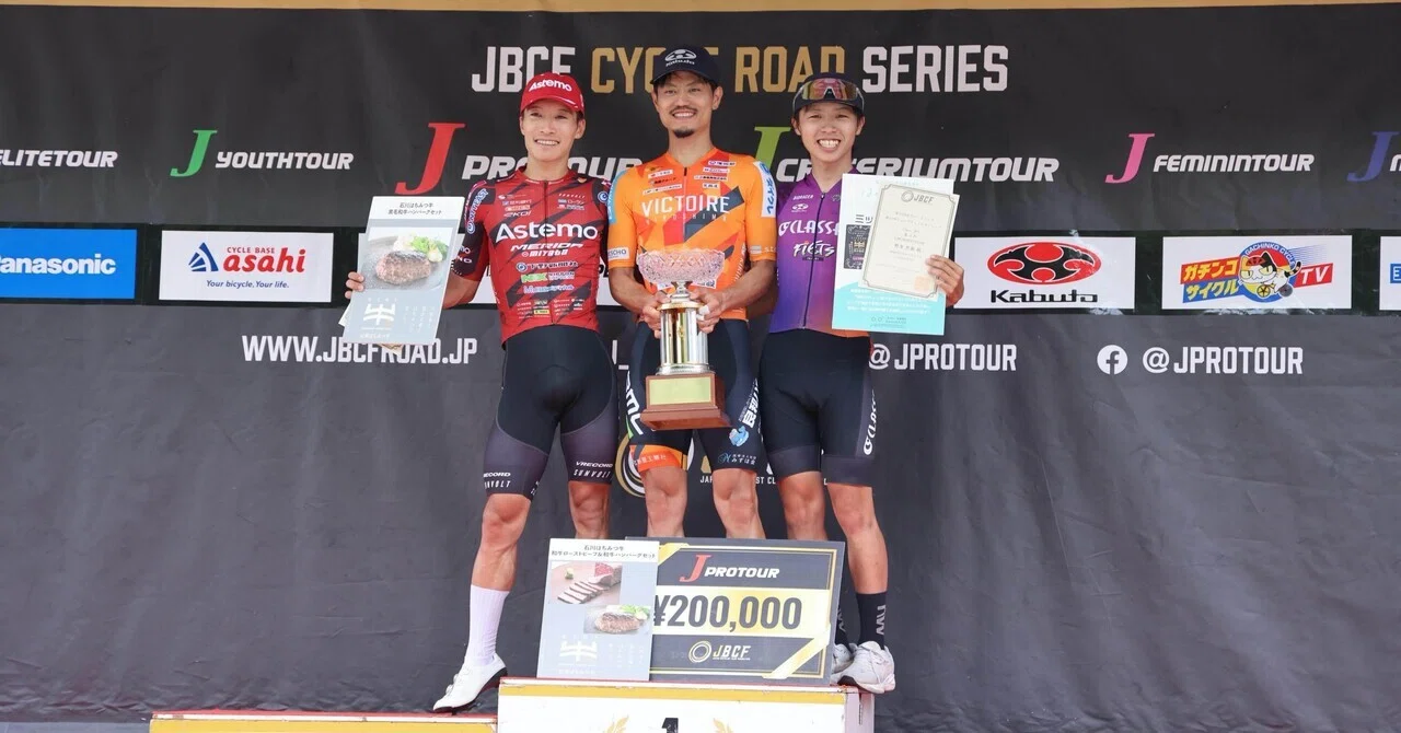 自転車練習　競輪　ロードレース　車誘導用　ローラー　スズキ　エブリィ用 JBCF石川ロードレース｜野嵜然新／Zenshin Nozaki
