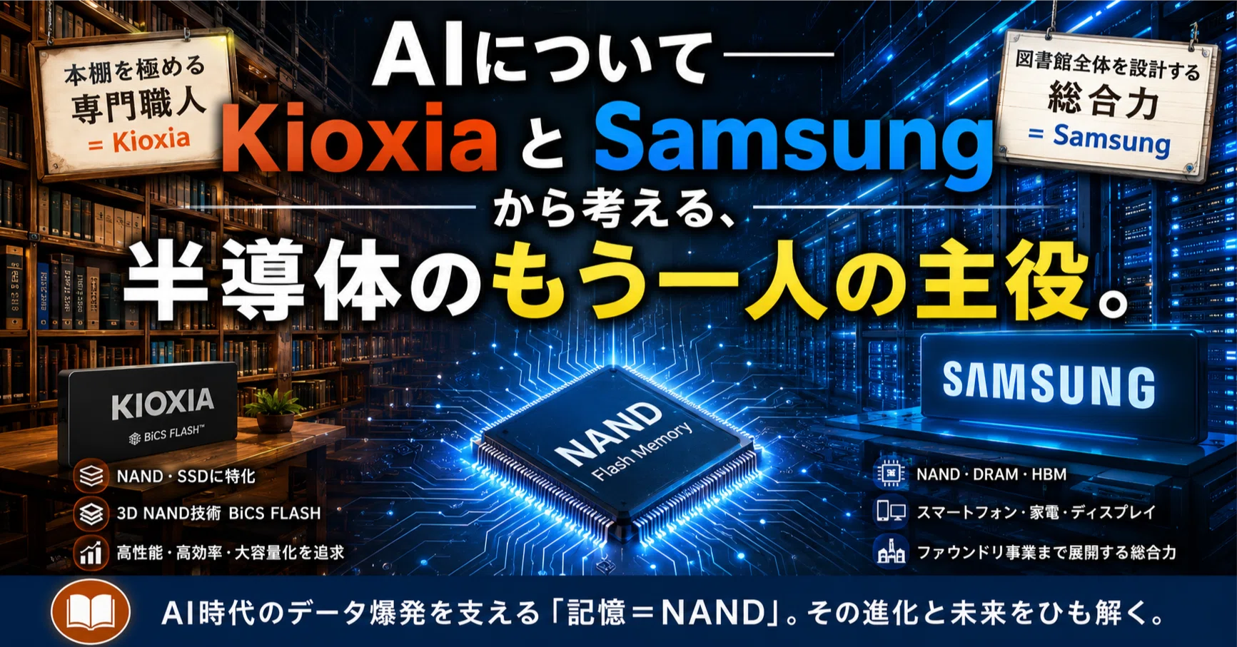 AIについて──KioxiaとSamsungから考える、半導体のもう一人の主役