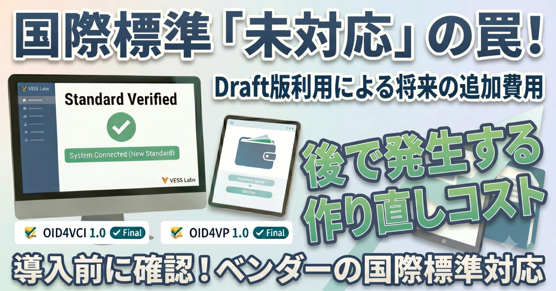 国際標準未対応のVerifiable Credentialが抱える、見えない移行コスト