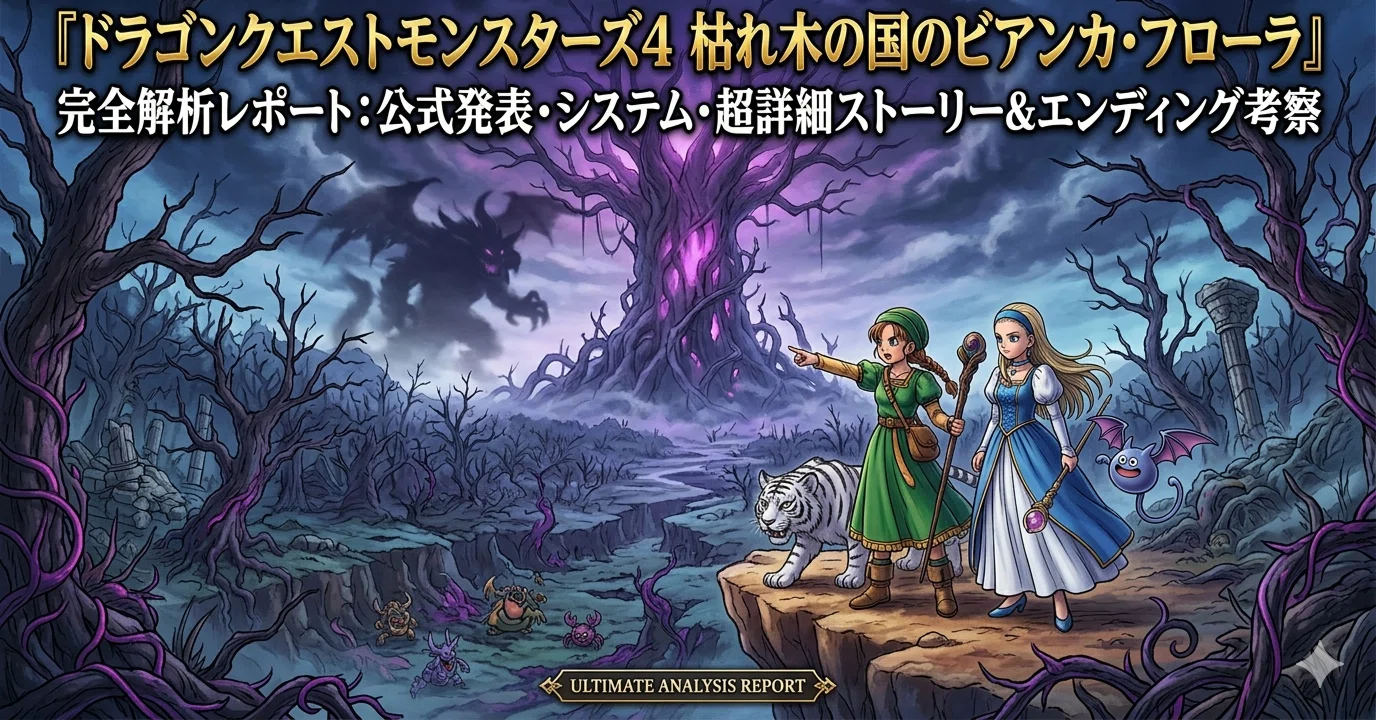 ドラゴンクエストモンスターズ4 枯れ木の国のビアンカ・フローラ』完全