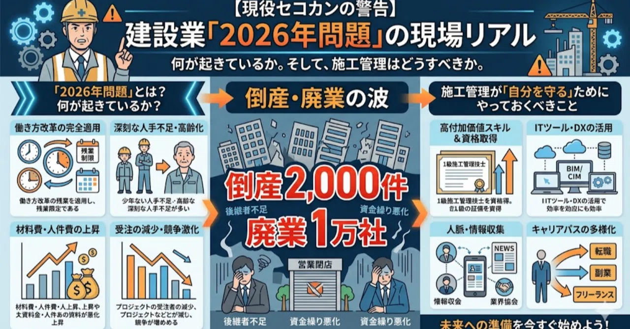 note公式掲載》【現役セコカンの警告】建設業