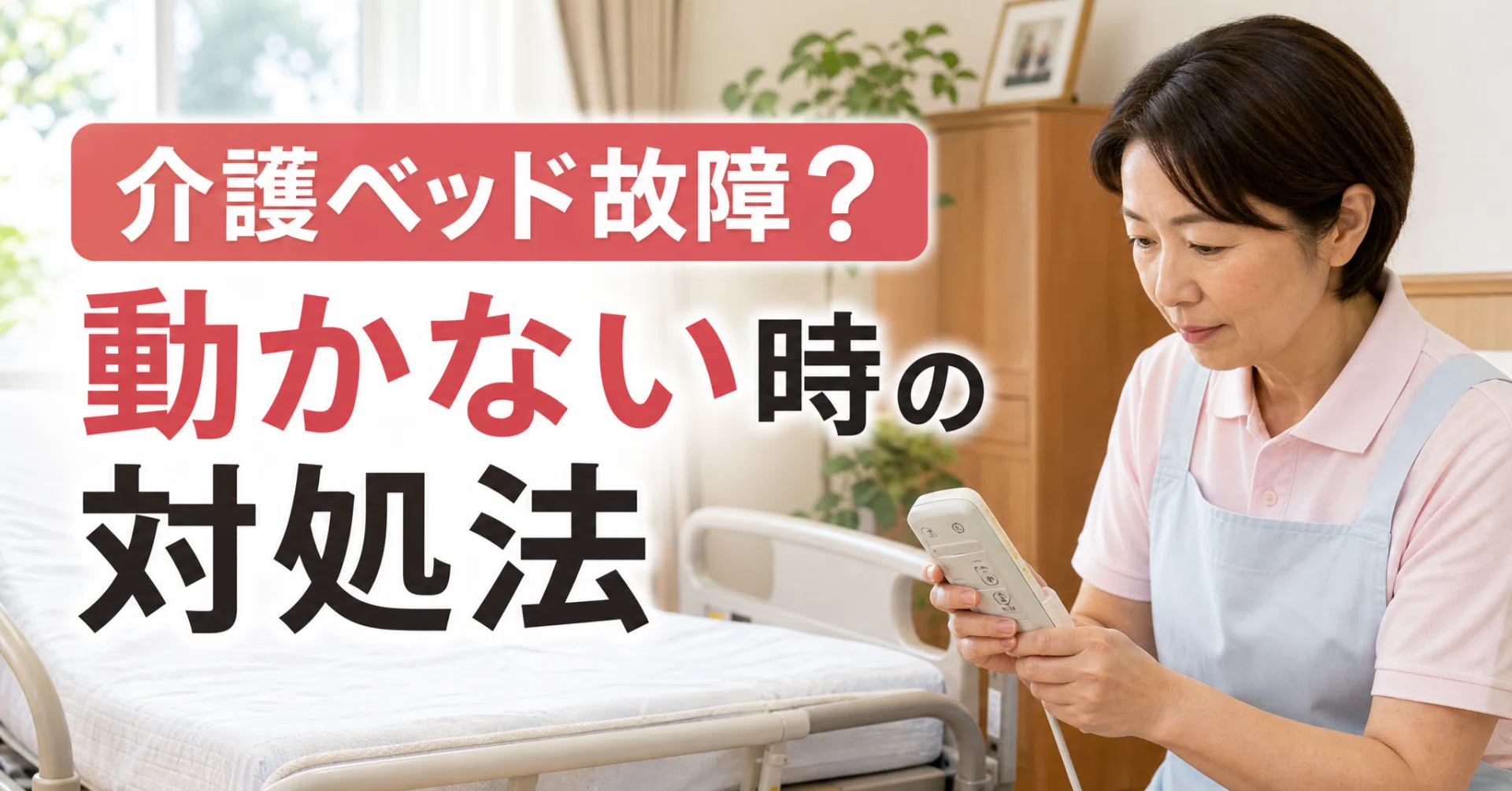 介護ベッド故障？】動かない・リモコンが反応しない時の対処法と応急 