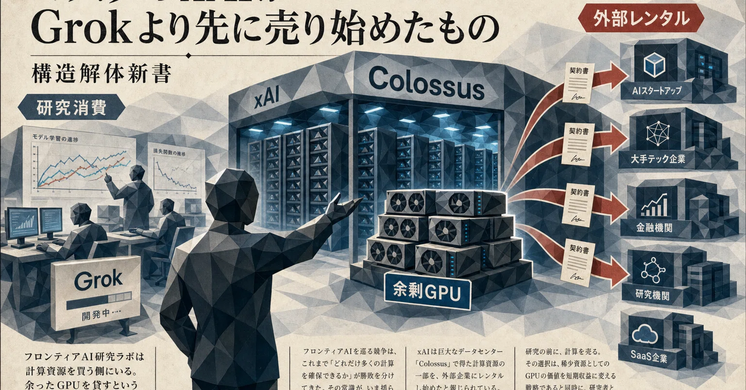 マスクのxAIがGrokより先に売り始めたもの｜構造解体新書