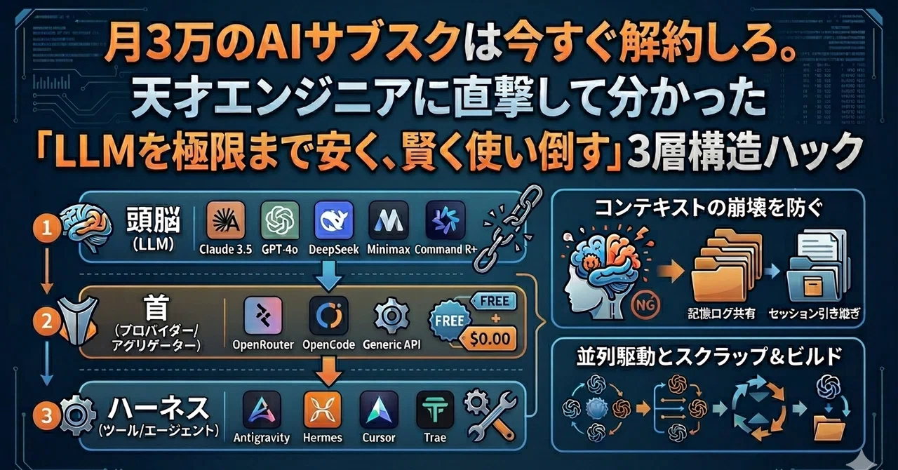 月3万のAIサブスクは今すぐ解約しろ。天才エンジニアに直撃して分かっ