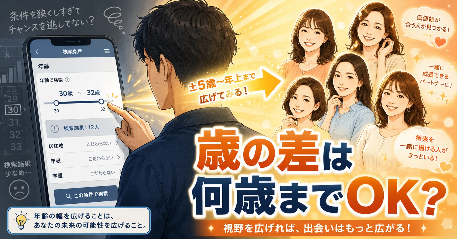 年 の 差 何 歳 まで